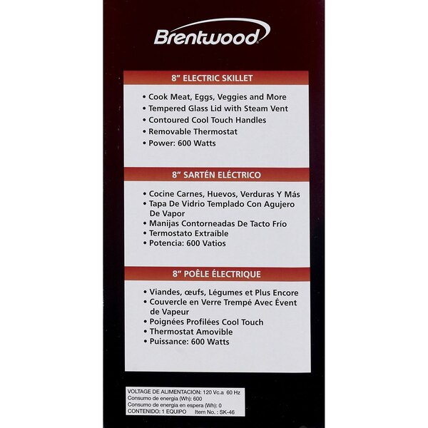 Brentwood Skillet, 8 IN