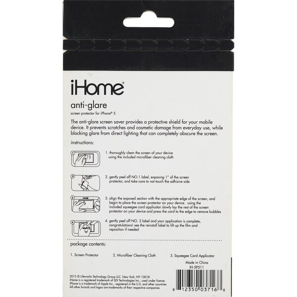 iHome Ultra Clear Screen Protector for iPhone 5