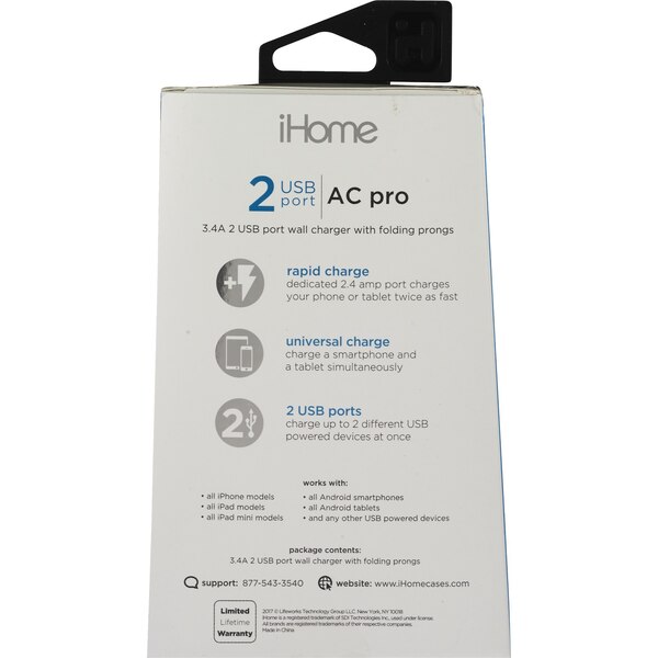 iHome Compact Wall Charger