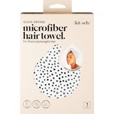 Kitsch Microfiber Hair Towel, Polkadots, thumbnail image
