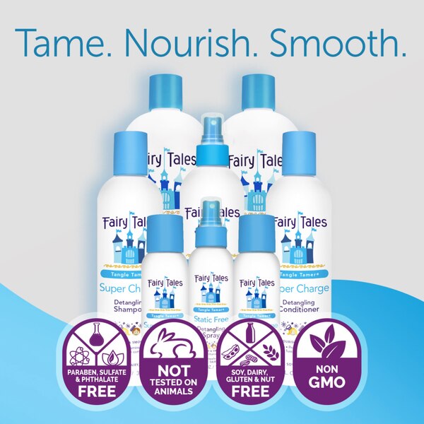 Fairy Tales Kids Tangle Tamer Super Charge Detangling Shampoo, Pineapple