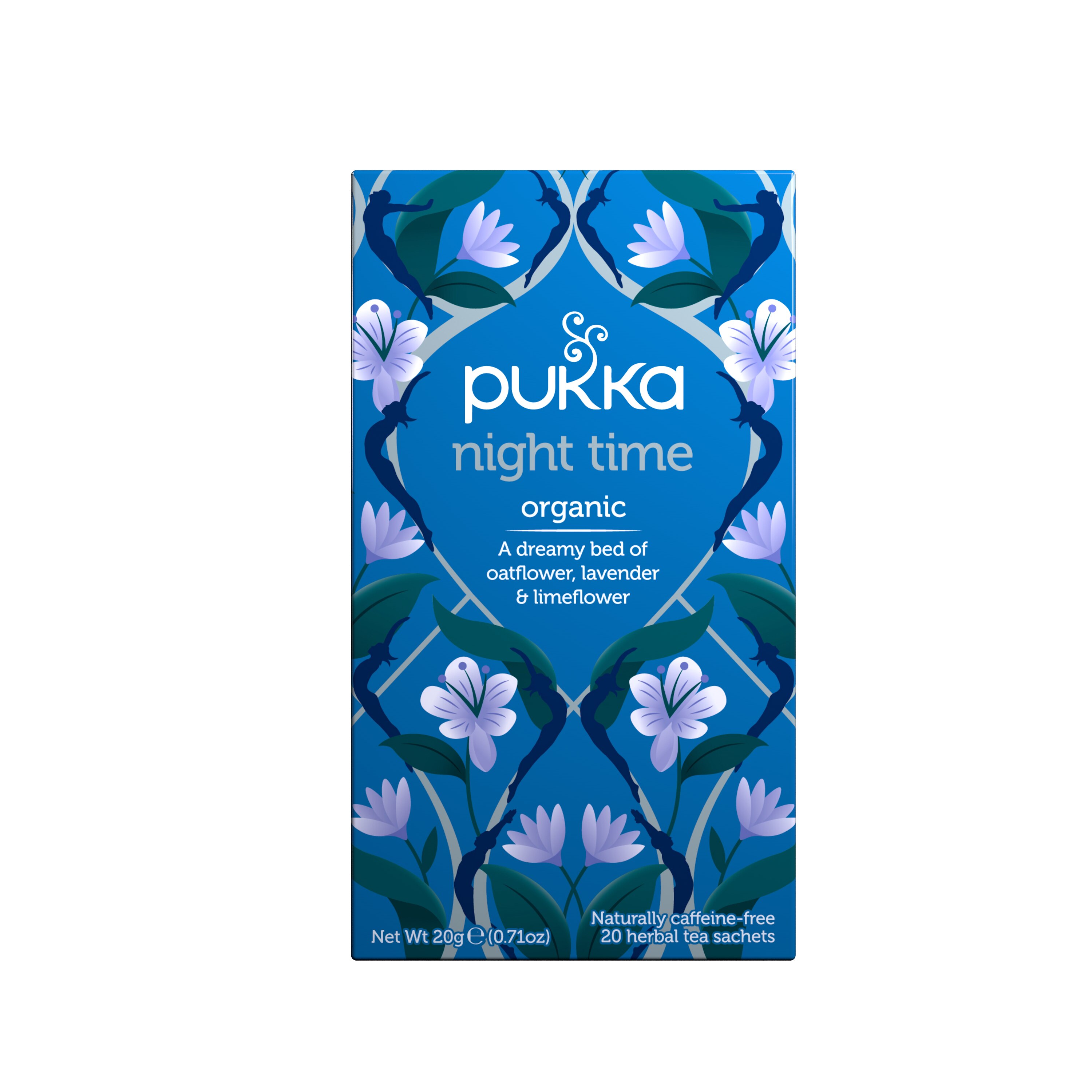 Pukka Herbal Organic Night Time Tea - Oatflower, Lavender & Limeflower, 20 CT