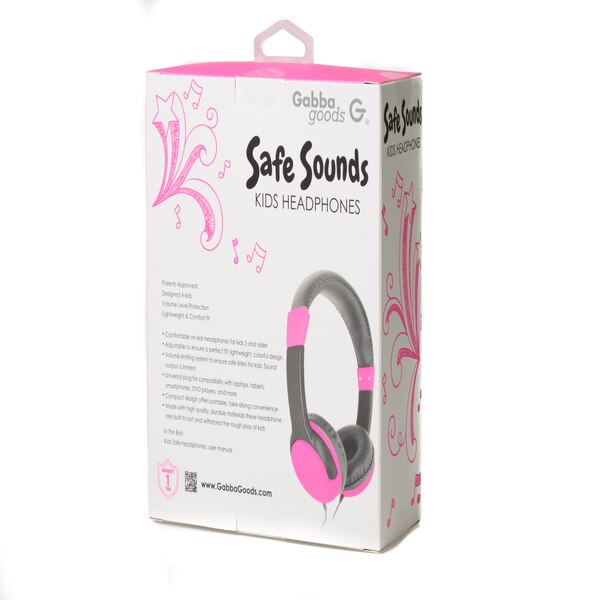GabbaGoods Kid's Safe Sounds Headphones, Assorted Colors