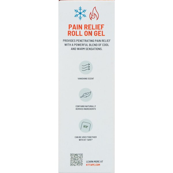 KT Health Pain Relief Gel Roll-On, 3OZ