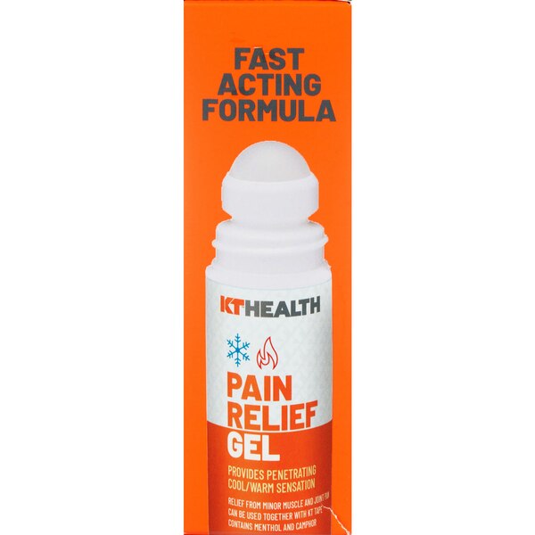 KT Health Pain Relief Gel Roll-On, 3OZ