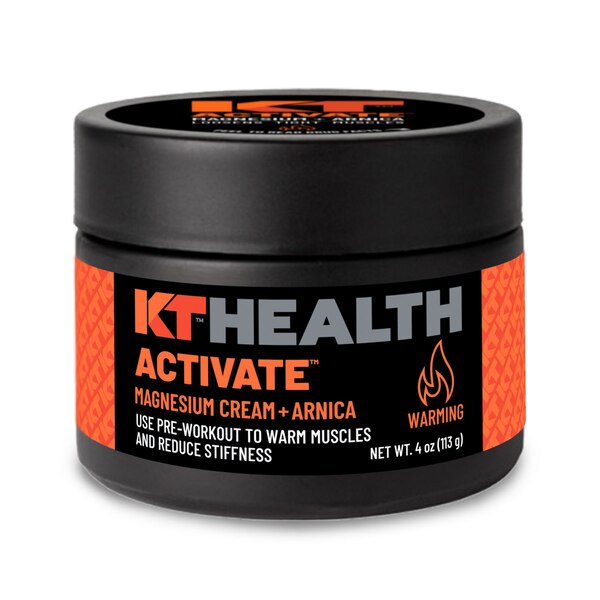KT Health Activate Magnesium Cream + Arnica, 4OZ