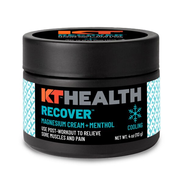 KT Health Recover Magnesium Cream + Menthol, 4OZ
