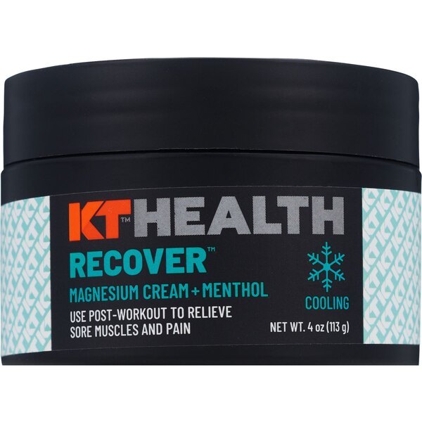 KT Health Recover Magnesium Cream + Menthol, 4OZ