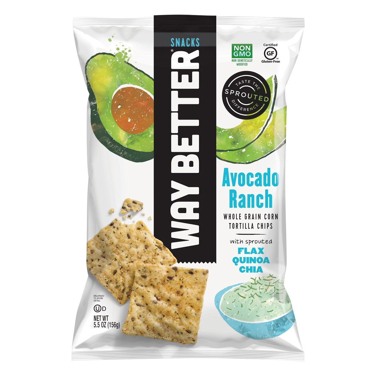 Way Better Avocado Ranch Tortilla Chips, 5.5 oz