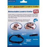 Lucky Leash 2-in-1 Retractable Leash & Collar, L/XL, thumbnail image