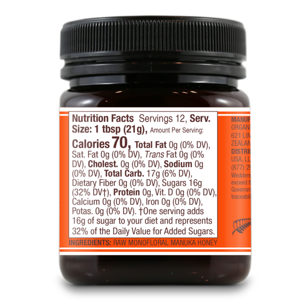 Wedderspoon Raw Monofloral Manuka Honey, 8.8 OZ