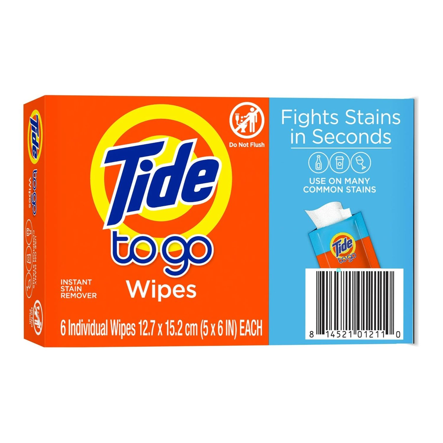 Tide To-Go Stain Wipes, 6 CT