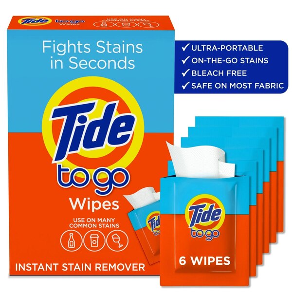 Tide To-Go Stain Wipes, 6 CT