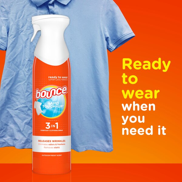 Bounce Rapid Touch-Up Anti Static and Wrinkle Guard Spray, 9.7 oz