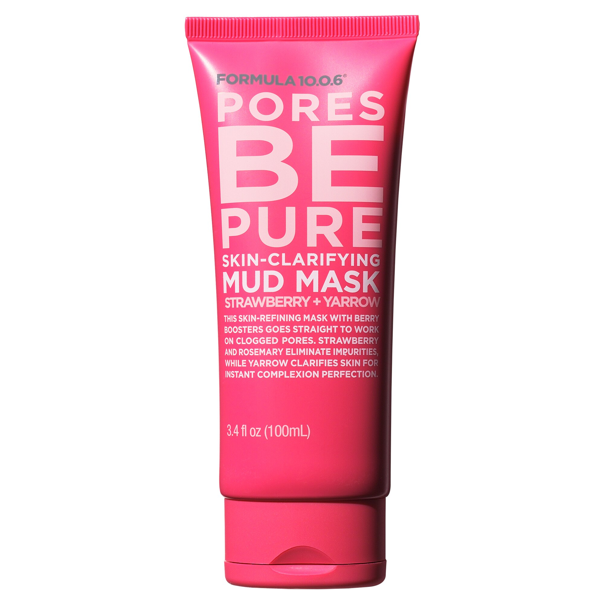 Formula 10.0.6 Pores Be Pure - Mascarilla de barro para aclarar la piel, 3.4 oz