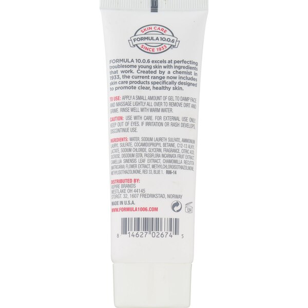 Formula 10.0.6 Best Face Forward Trial Size Daily Foaming Cleanser, 1.69 OZ