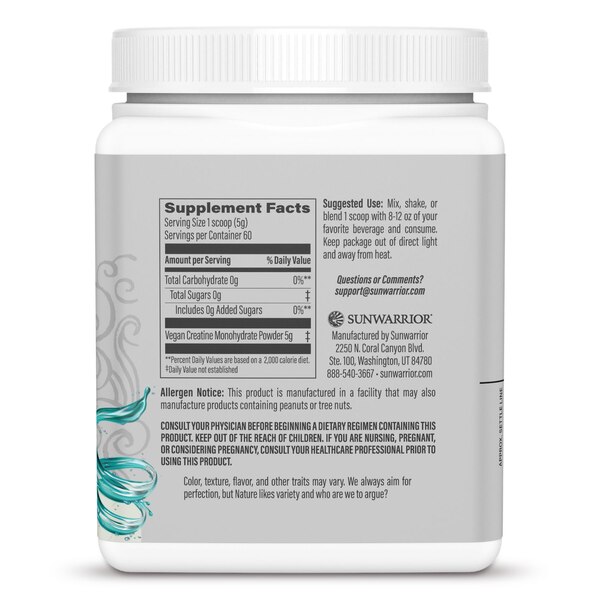 Sunwarrior Sport Active Creatine Unflavored Powder, 10.58 OZ