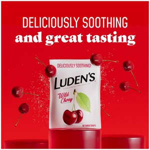 Luden's Throat Lozenge, Wild Cherry, 90 Count