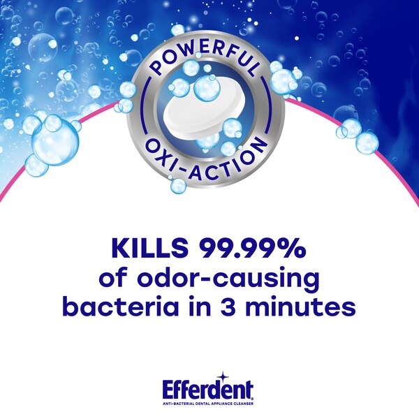 Efferdent Anti-Bacterial Dental Appliance Cleanser, 126 CT