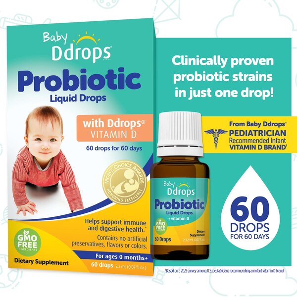 Baby Ddrops® Probiotic with Vitamin D liquid drops