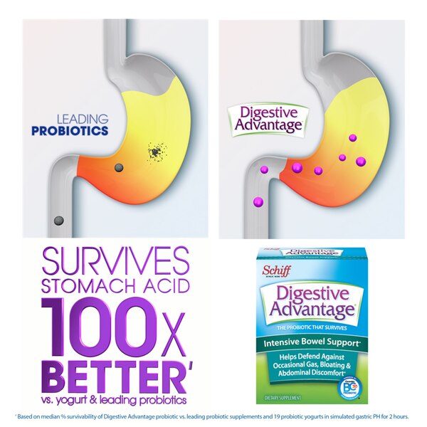 Digestive Advantage Intensive Bowel Support Probiotic Capsules