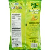 LATE JULY Snacks Jalapeno Lime Tortilla Chips, 7.8 oz, thumbnail image