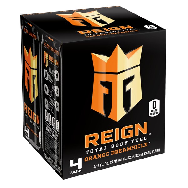 Reign Total Body Fuel Orange Dreamsicle 4 Pack - 16 Fl Oz