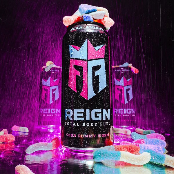 Reign Total Body Fuel, Sour Gummy Worm, 16 oz