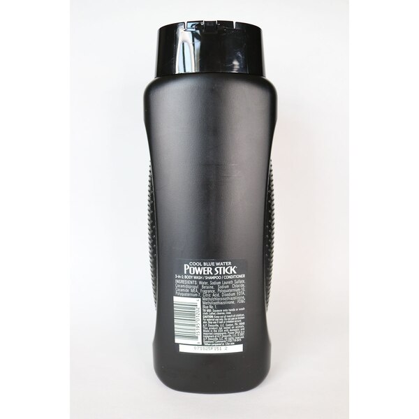 PowerStick Men's Cool Blue Water 3-in-1 Body Wash, 18 OZ