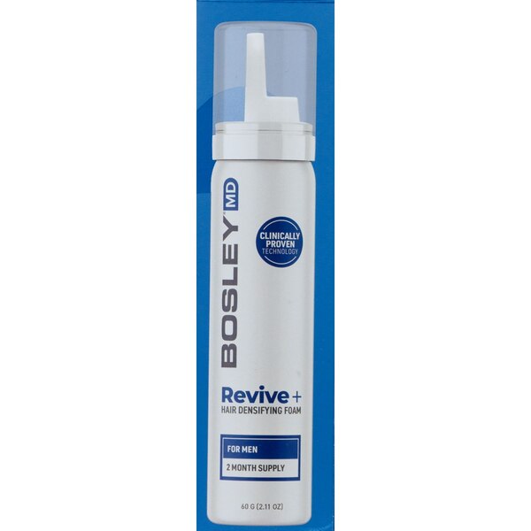 BosleyMD Mens Revive+ Densifying Foam for Hair Regrowth, 2 Month Supply
