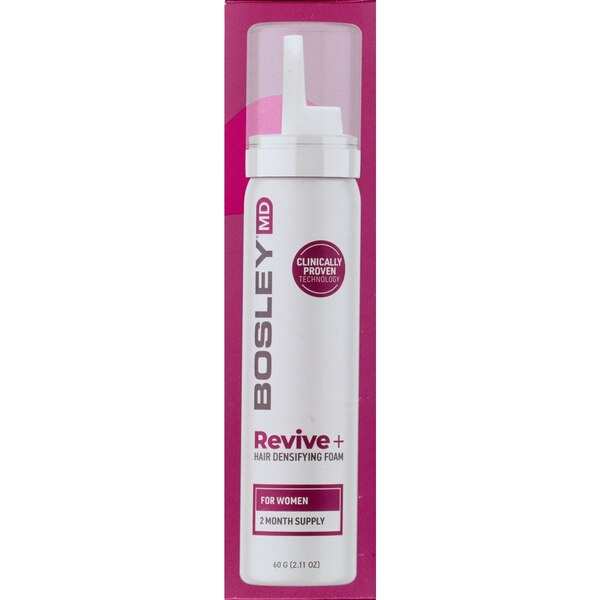 BosleyMD Women's Revive+ Densifying Foam for Hair Regrowth, 2 Month Supply