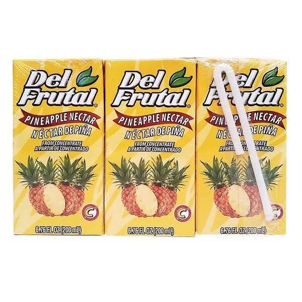 Del Frutal Pineapple 3pk 6.75z