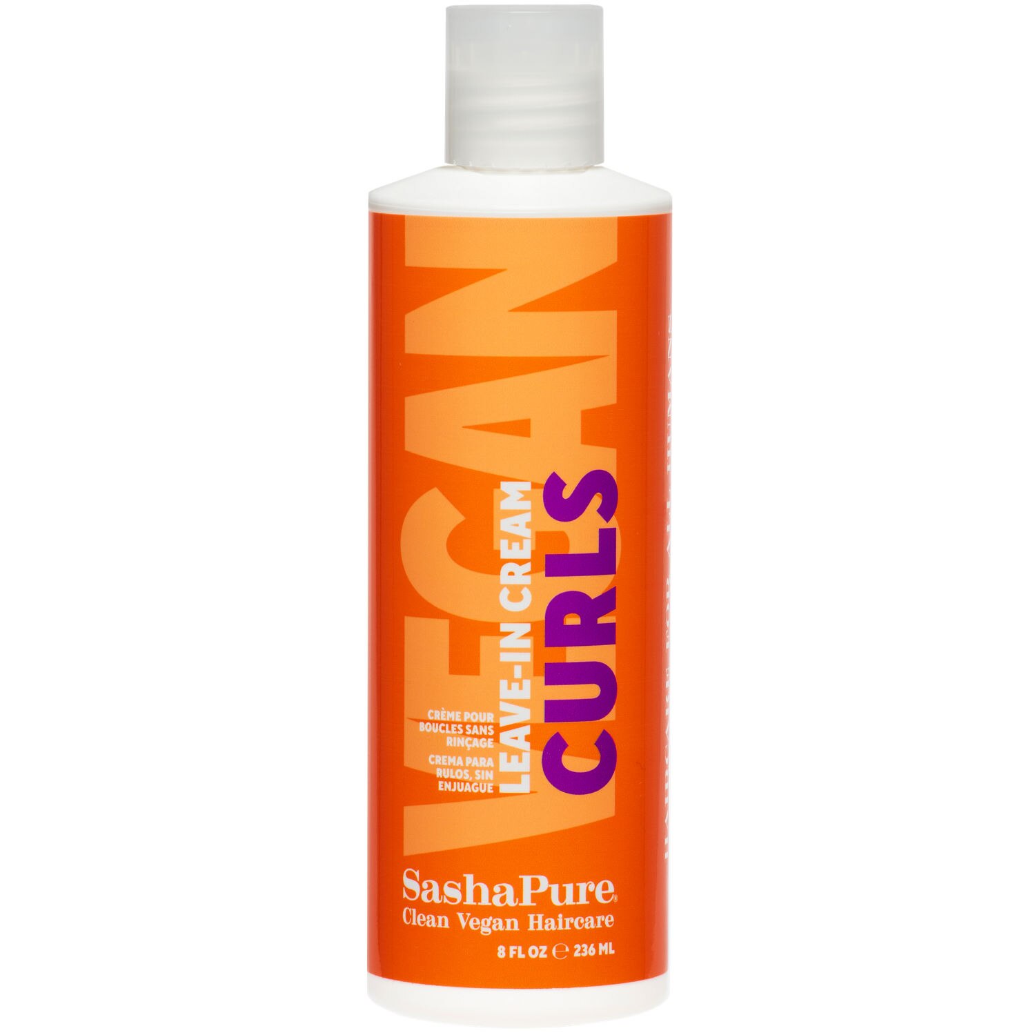 SashaPure Curls Leave-In Cream, 8 OZ