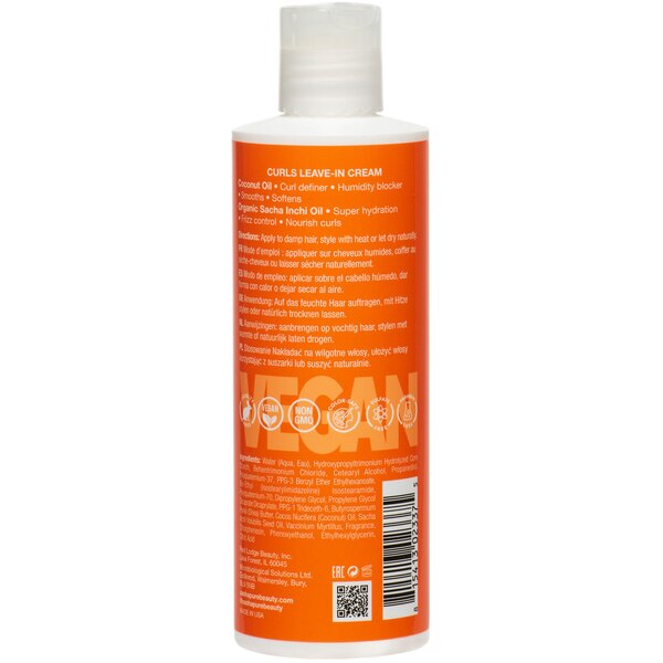 SashaPure Curls Leave-In Cream, 8 OZ