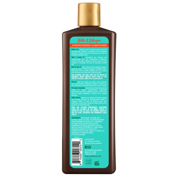 Every Strand Biotin & Collagen Conditioner, 13.5 OZ
