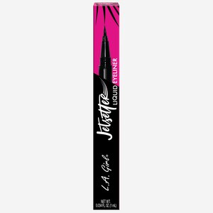 L.A. Girl Cosmetics Jetsetter Brush Tip Liquid Liner, Black