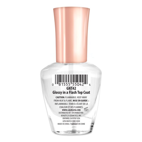 L.A. Girl Glossy in a Flash Top Coat, Clear