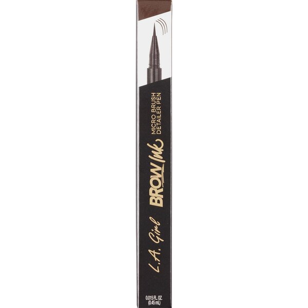 L.A. Girl Brow Ink Micro Brush Detailer Pen, Dark Brown