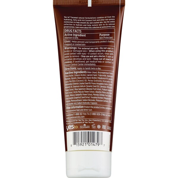 Yes To Coconut Protecting Hand And Cuticle Cream, 3 OZ