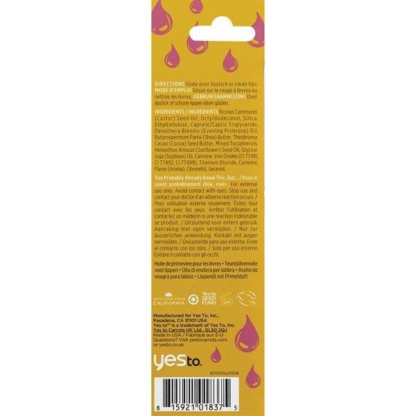 Yes To Miracle Oil PrimRose Lip Oil
