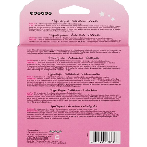 Hollywood Fashion Secrets Silicone CoverUps