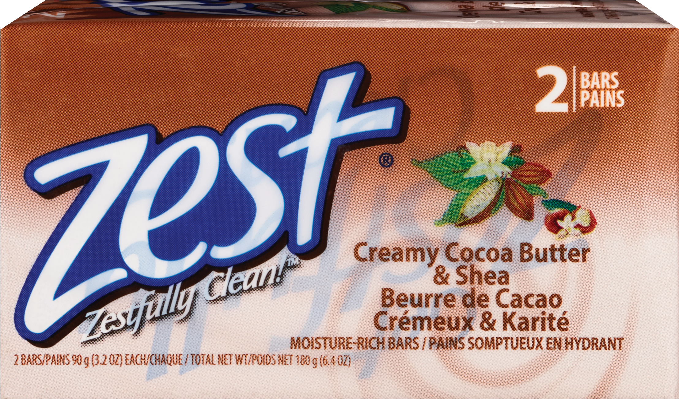 Zest Zestfully Clean Moisturizing Bars, 2CT