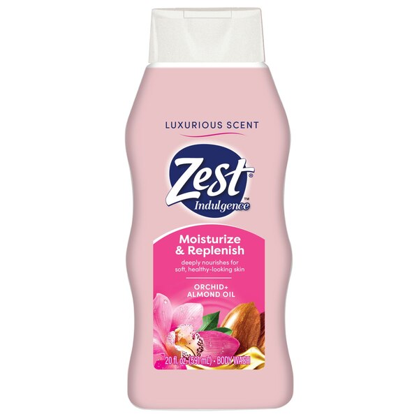 Zest Indulgence Body Wash, Orchid & Almond Oil, 20 OZ