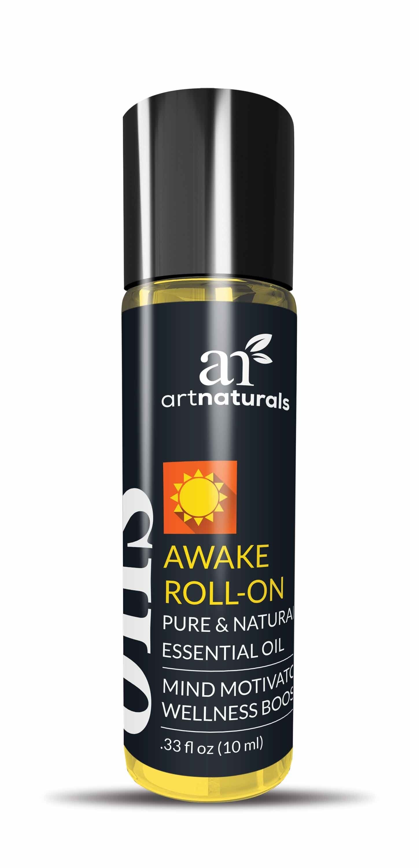 artnaturals Awake Roll On - Aceite esencial a bolilla, 0.33 oz