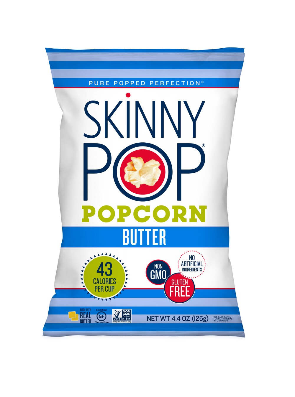 Skinny Pop Popcorn - Palomitas de maíz, Butter, 4.4 oz