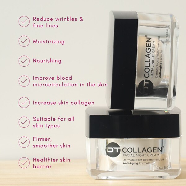 DT Collagen Anti-Aging Facial Night Cream, 1.7 OZ