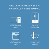 Stasher Reusable Silicone Food Storage Bags, thumbnail image 3 of 6