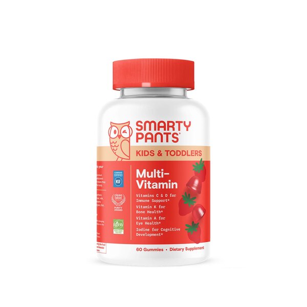 SmartyPants Kids & Toddler Multivitamin Gummies, 60 CT