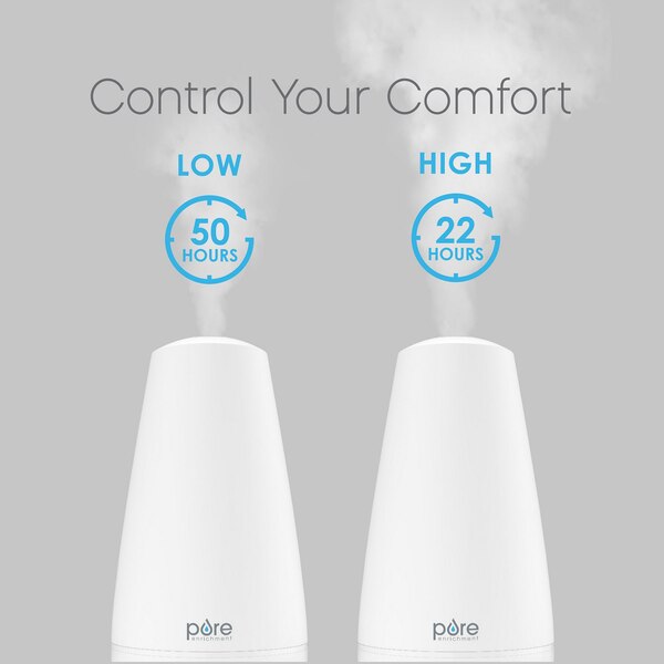 Pure Enrichment PureSpa Ultrasonic Cool Mist Humidifier + Essential Oil Diffuser + Ionizer