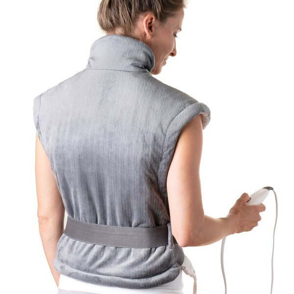 Pure Enrichment PureRelief XL Extra-Long Back and Neck Heating Pad, Gray